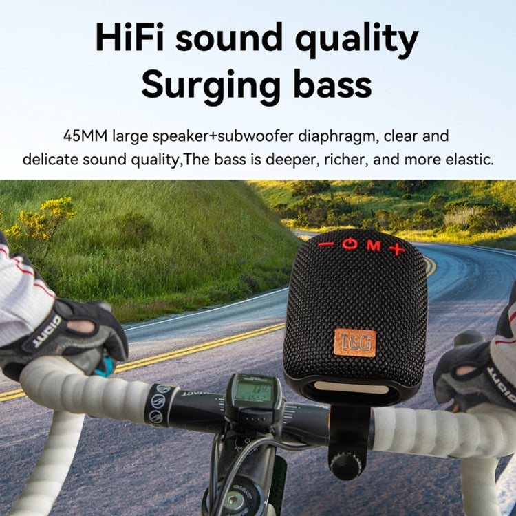 T&G TG-392 Outdoor Bicycle TWS Wireless Bluetooth IPX5 Waterproof Speaker(Black) - HoMEdemic™ 