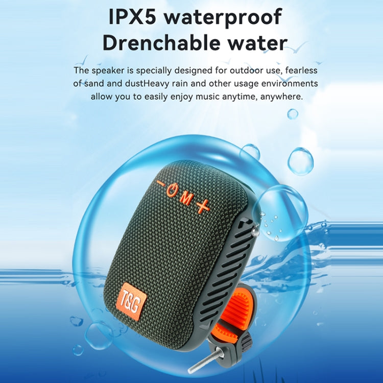 T&G TG-392 Outdoor Bicycle TWS Wireless Bluetooth IPX5 Waterproof Speaker(Black) - HoMEdemic™ 