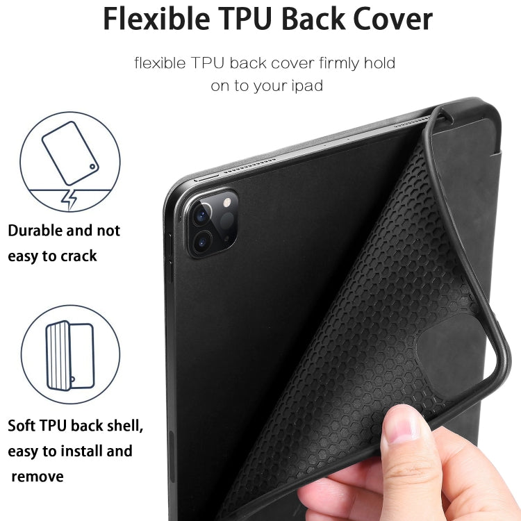 For iPad Pro 11 (2020) DG.MING See Series Horizontal Flip Leather Tablet Case ，with Holder & Pen Tray(Black) - HoMEdemic™ 