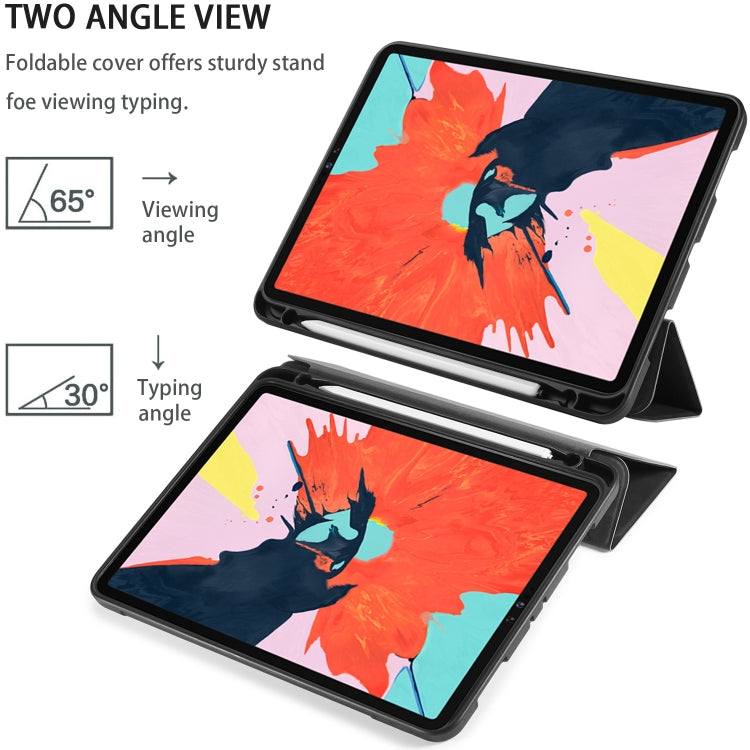 For iPad Pro 11 (2020) DG.MING See Series Horizontal Flip Leather Tablet Case ，with Holder & Pen Tray(Black) - HoMEdemic™ 