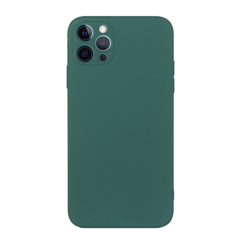 For iPhone 15 Pro Max Straight Edge Solid Color TPU Shockproof Phone Case(Dark Green) - HoMEdemic™ 