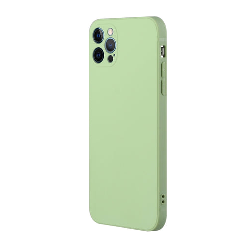 For iPhone 15 Pro Max Straight Edge Solid Color TPU Shockproof Phone Case(Matcha Green) - HoMEdemic™ 