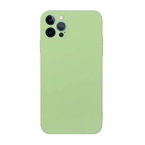 For iPhone 15 Pro Max Straight Edge Solid Color TPU Shockproof Phone Case(Matcha Green) - HoMEdemic™ 