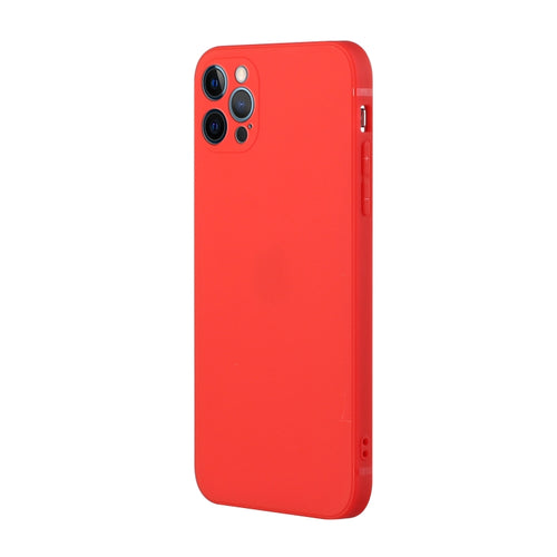 For iPhone 15 Pro Max Straight Edge Solid Color TPU Shockproof Phone Case(Red) - HoMEdemic™ 