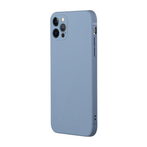 For iPhone 15 Pro Max Straight Edge Solid Color TPU Shockproof Phone Case(Lavender Grey) - HoMEdemic™ 