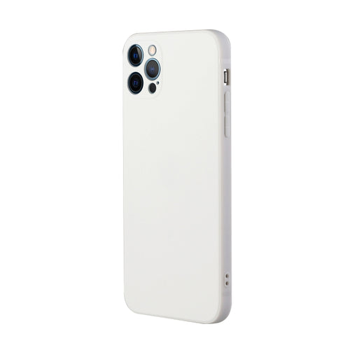 For iPhone 15 Pro Max Straight Edge Solid Color TPU Shockproof Phone Case(White) - HoMEdemic™ 