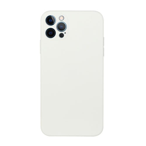 For iPhone 15 Pro Max Straight Edge Solid Color TPU Shockproof Phone Case(White) - HoMEdemic™ 