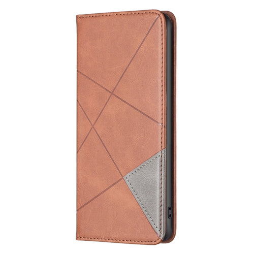 For iPhone 15 Pro Max Rhombus Texture Magnetic Leather Phone Case(Brown) - HoMEdemic™ 