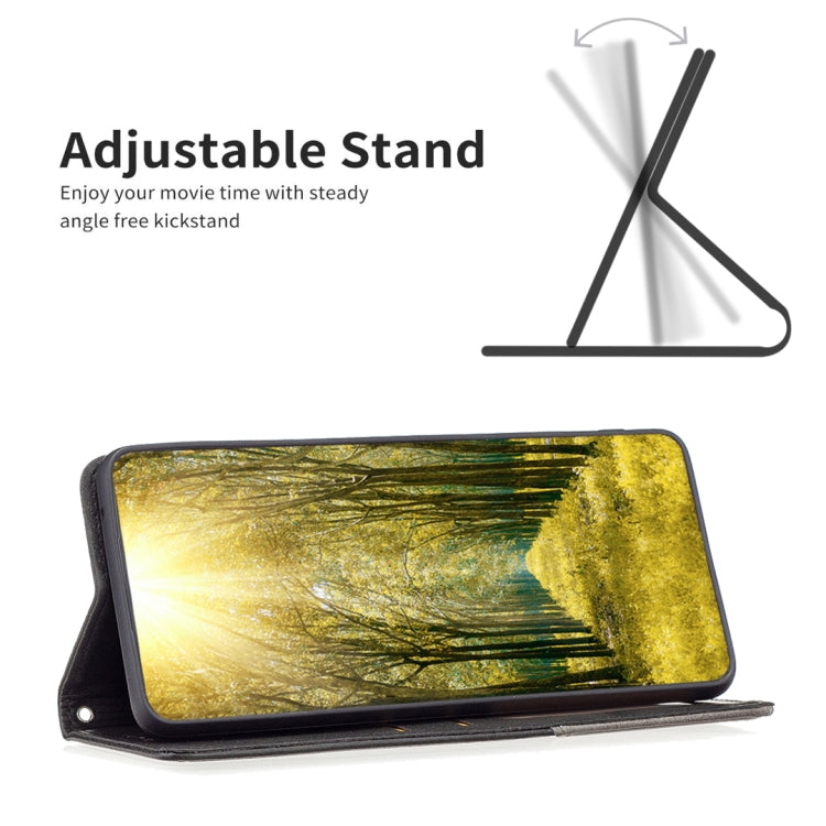 For iPhone 15 Pro Rhombus Texture Magnetic Leather Phone Case(Black) - HoMEdemic™ 