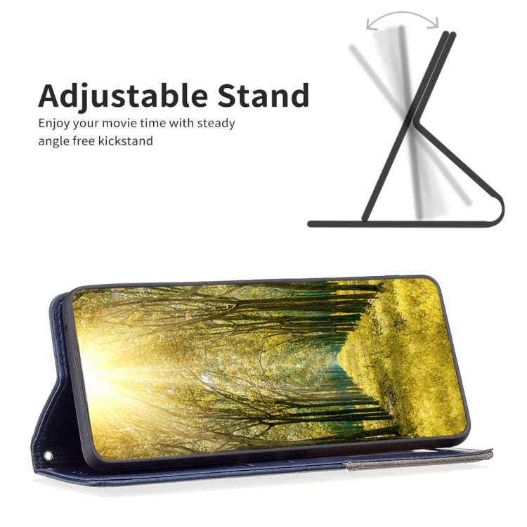 For iPhone 15 Pro Rhombus Texture Magnetic Leather Phone Case(Blue) - HoMEdemic™ 