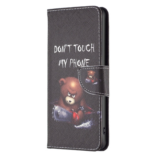 For iPhone 15 Pro Max Colored Drawing Pattern Leather Phone Case(Bear) - HoMEdemic™ 