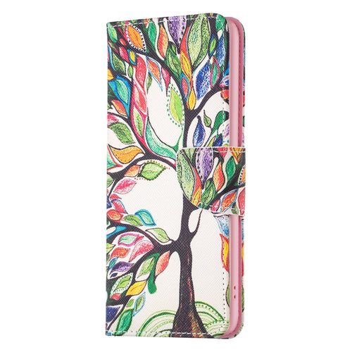 For iPhone 15 Pro Max Colored Drawing Pattern Leather Phone Case(Tree Life) - HoMEdemic™ 