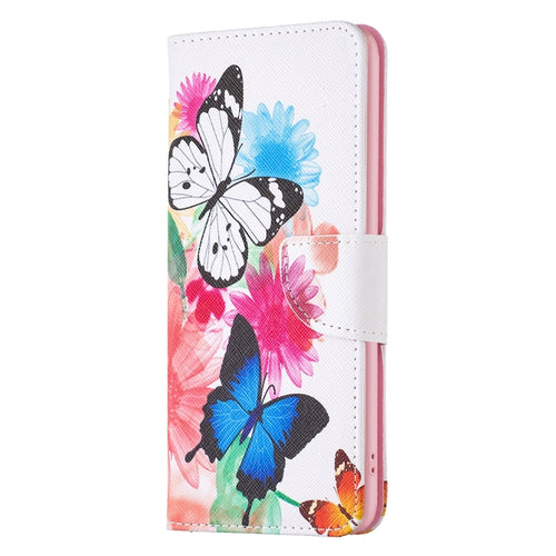 For iPhone 15 Pro Max Colored Drawing Pattern Leather Phone Case(Butterflies) - HoMEdemic™ 