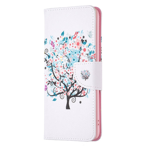 For iPhone 15 Pro Max Colored Drawing Pattern Leather Phone Case(Tree) - HoMEdemic™ 