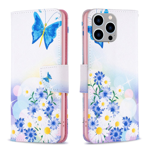 For iPhone 15 Pro Max Colored Drawing Pattern Leather Phone Case(Butterfly Love) - HoMEdemic™ 