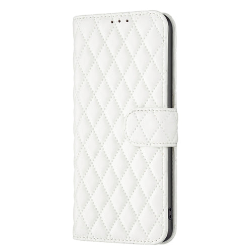 For iPhone 15 Pro Max Diamond Lattice Wallet Flip Leather Phone Case(White) - HoMEdemic™ 