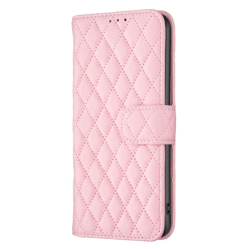 For iPhone 15 Pro Max Diamond Lattice Wallet Flip Leather Phone Case(Pink) - HoMEdemic™ 