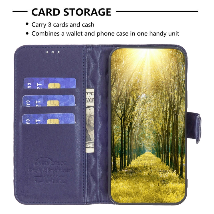 For iPhone 15 Pro Diamond Lattice Wallet Flip Leather Phone Case(Blue) - HoMEdemic™ 