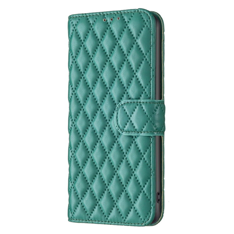For iPhone 15 Pro Diamond Lattice Wallet Flip Leather Phone Case(Green) - HoMEdemic™ 