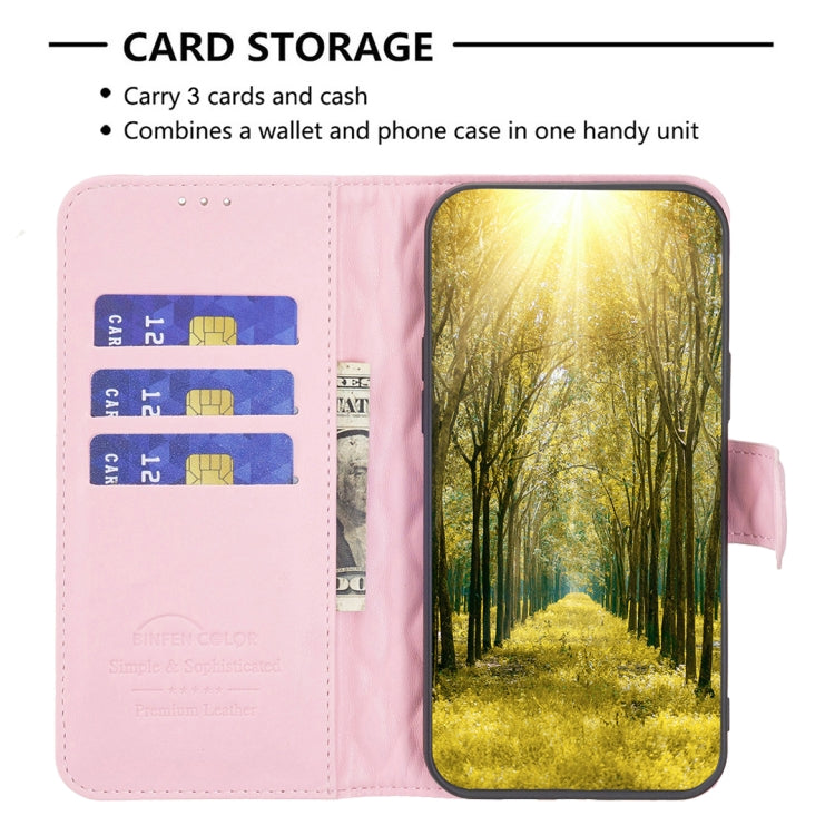 For iPhone 15 Pro Diamond Lattice Wallet Flip Leather Phone Case(Pink) - HoMEdemic™ 