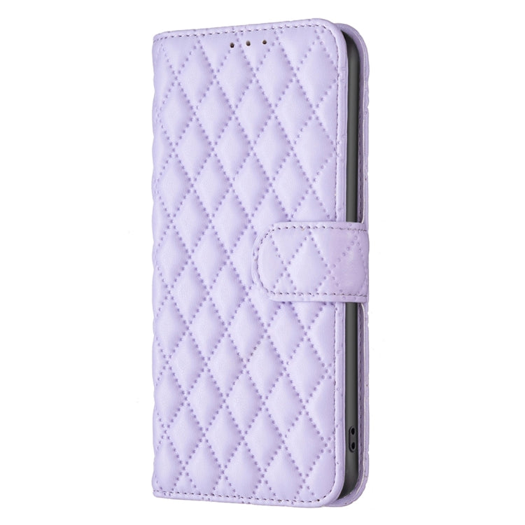 For iPhone 15 Pro Diamond Lattice Wallet Flip Leather Phone Case(Purple) - HoMEdemic™ 