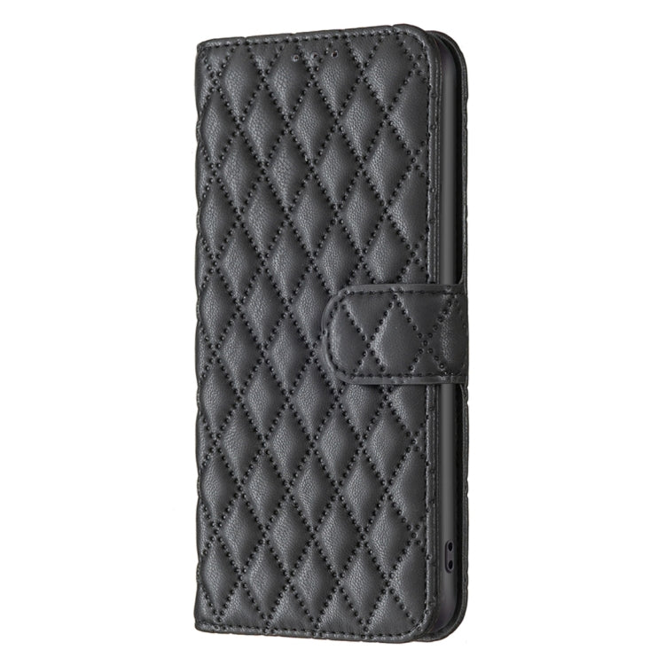 For iPhone 15 Pro Diamond Lattice Wallet Flip Leather Phone Case(Black) - HoMEdemic™ 