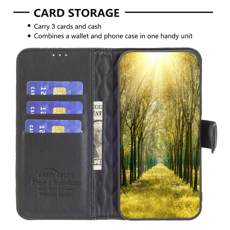 For iPhone 15 Pro Diamond Lattice Wallet Flip Leather Phone Case(Black) - HoMEdemic™ 