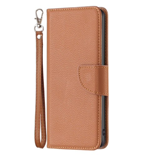 For iPhone 15 Pro Max Litchi Texture Pure Color Flip Leather Phone Case(Brown) - HoMEdemic™ 