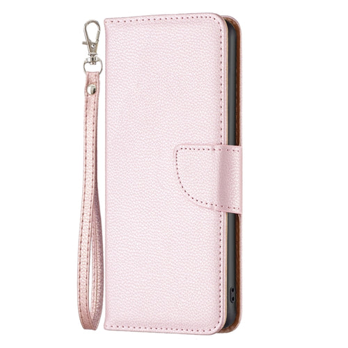 For iPhone 15 Pro Max Litchi Texture Pure Color Flip Leather Phone Case(Rose Gold) - HoMEdemic™ 