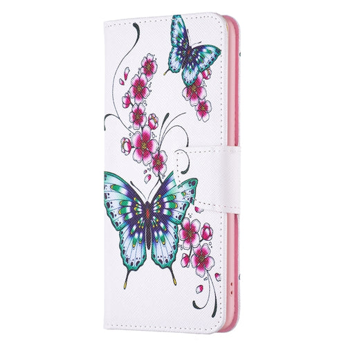 For iPhone 15 Pro Max Colored Drawing Pattern Flip Leather Phone Case(Flowers Butterfly) - HoMEdemic™ 