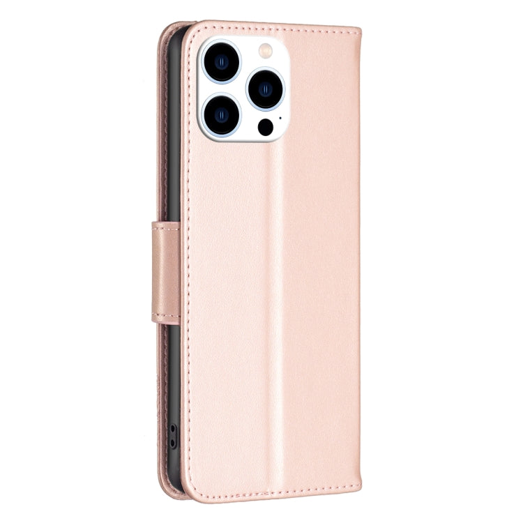 For iPhone 15 Pro Embossing Two Butterflies Pattern Leather Phone Case(Rose Gold) - HoMEdemic™ 