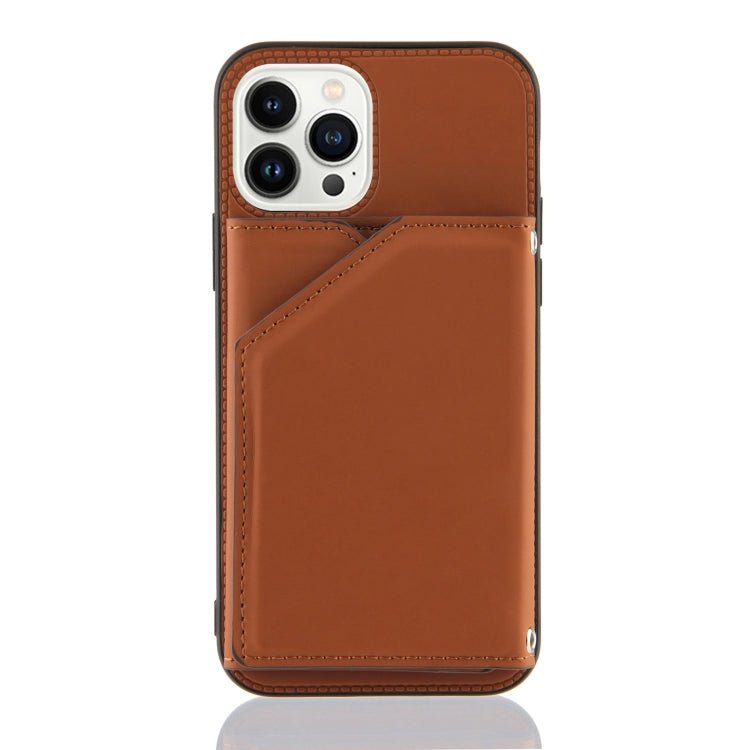 For iPhone 15 Pro Skin Feel PU + TPU + PC Back Cover Shockproof Case(Brown) - HoMEdemic™ 