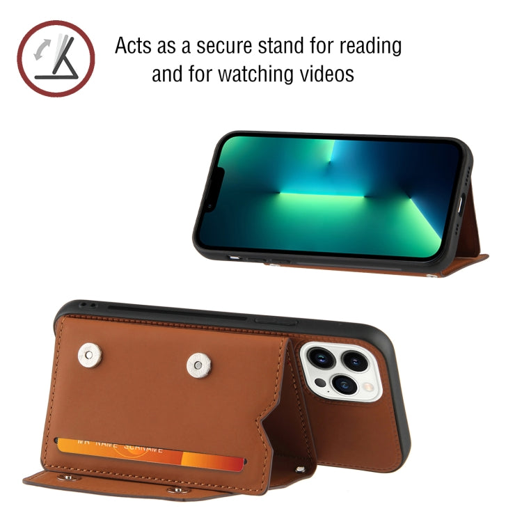 For iPhone 15 Pro Skin Feel PU + TPU + PC Back Cover Shockproof Case(Brown) - HoMEdemic™ 