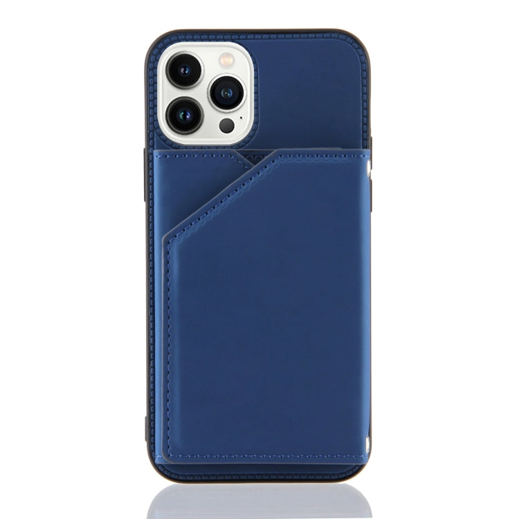 For iPhone 15 Pro Skin Feel PU + TPU + PC Back Cover Shockproof Case(Royal Blue) - HoMEdemic™ 