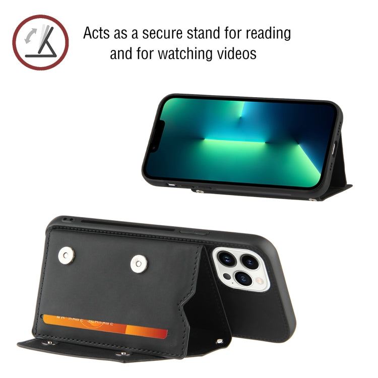 For iPhone 15 Pro Skin Feel PU + TPU + PC Back Cover Shockproof Case(Black) - HoMEdemic™ 
