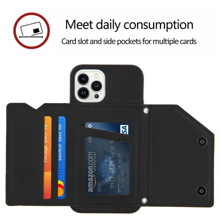 For iPhone 15 Pro Skin Feel PU + TPU + PC Back Cover Shockproof Case(Black) - HoMEdemic™ 