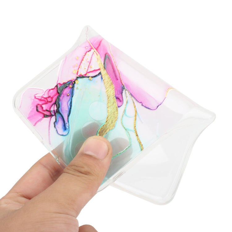 For iPhone 15 Pro Hollow Marble Pattern TPU Straight Edge Phone Case(Green) - HoMEdemic™ 