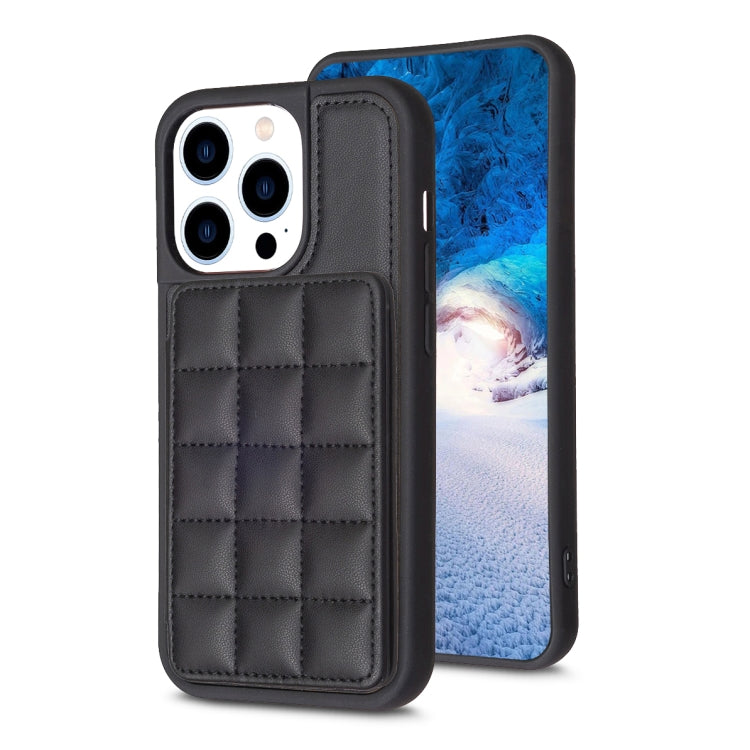 For iPhone 15 Pro Max Grid Card Slot Holder Phone Case(Black) - HoMEdemic™ 