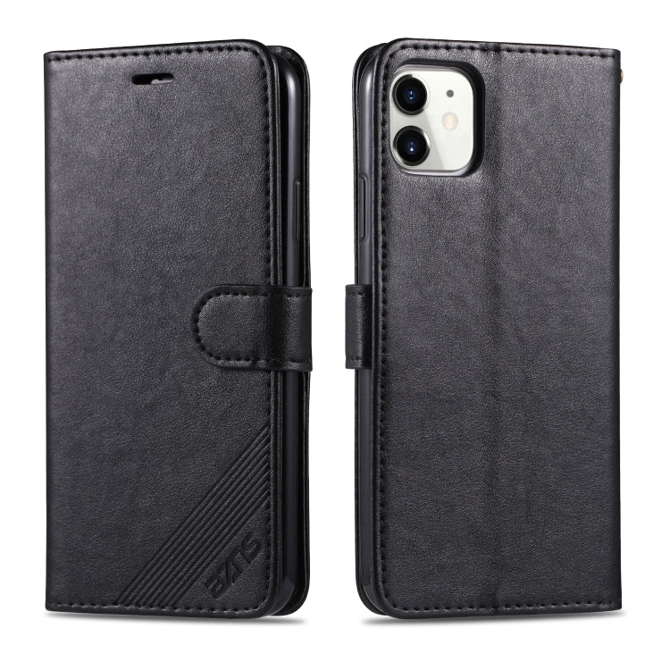 For iPhone 11 AZNS Sheepskin Texture Horizontal Flip Leather Case with Holder & Card Slots & Wallet(Black) - HoMEdemic™ 