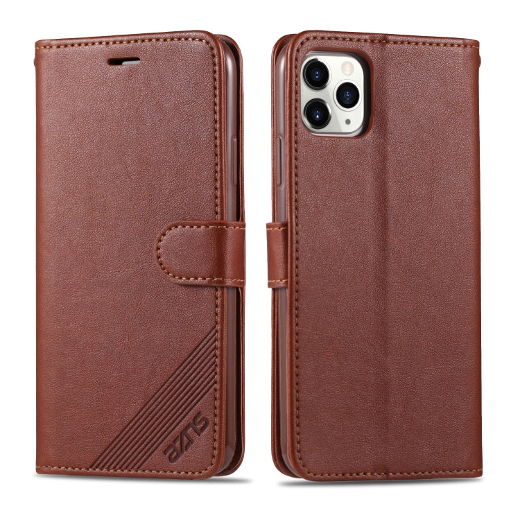 For iPhone 11 Pro Max AZNS Sheepskin Texture Horizontal Flip Leather Case with Holder & Card Slots & Wallet(Brown) - HoMEdemic™ 