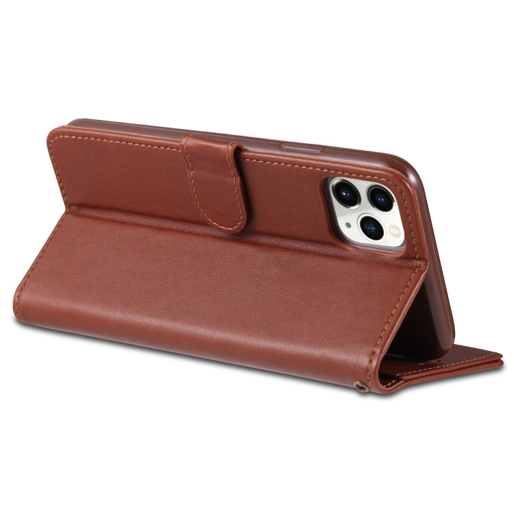 For iPhone 11 Pro Max AZNS Sheepskin Texture Horizontal Flip Leather Case with Holder & Card Slots & Wallet(Brown) - HoMEdemic™ 