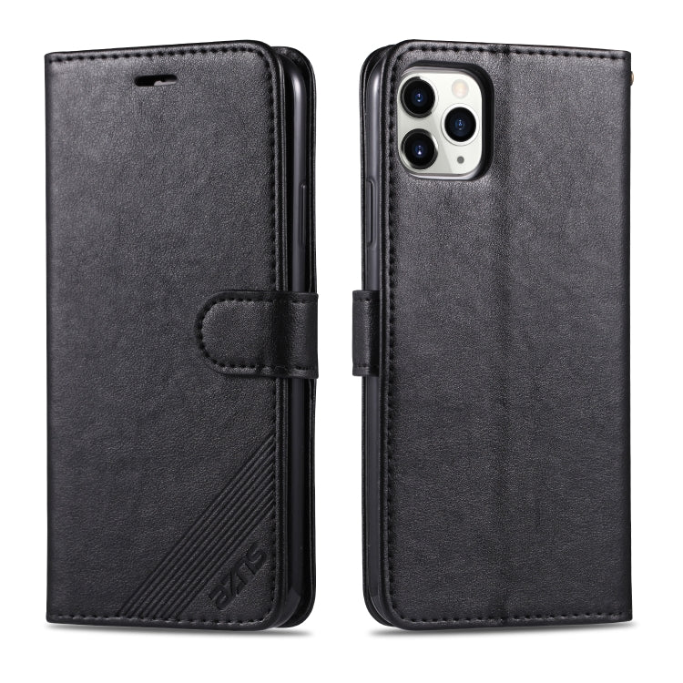 For iPhone 11 Pro Max AZNS Sheepskin Texture Horizontal Flip Leather Case with Holder & Card Slots & Wallet(Black) - HoMEdemic™ 