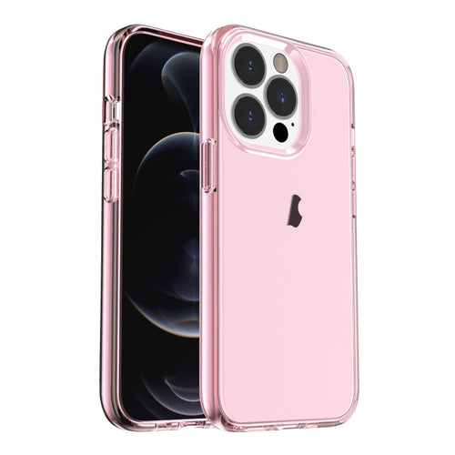 For iPhone 15 Pro Max Shockproof Terminator Transparent Phone Case(Pink) - HoMEdemic™ 