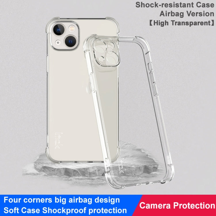 For iPhone 15 Plus imak Shockproof Airbag TPU Phone Case(Transparent) - HoMEdemic™ 