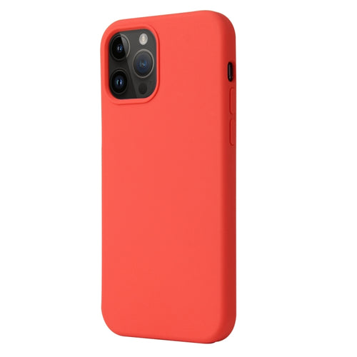 For iPhone 15 Pro Max Liquid Silicone Phone Case(Coral Red) - HoMEdemic™ 