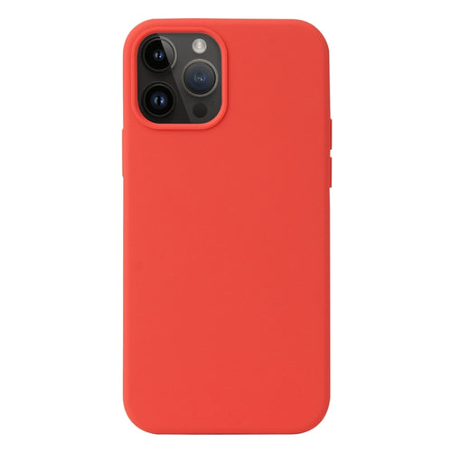 For iPhone 15 Pro Max Liquid Silicone Phone Case(Coral Red) - HoMEdemic™ 