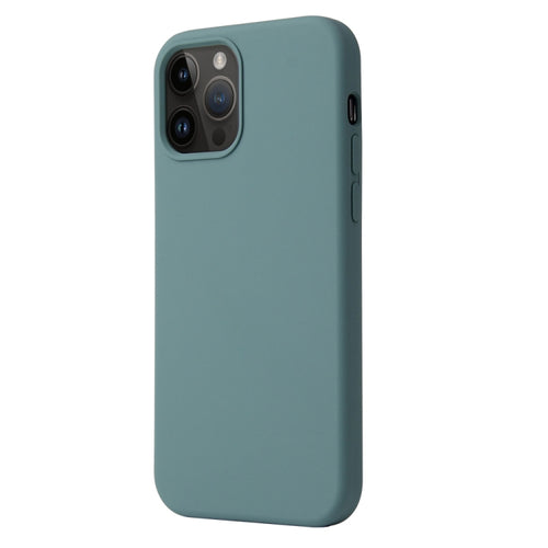 For iPhone 15 Pro Max Liquid Silicone Phone Case(Pine Needle Green) - HoMEdemic™ 