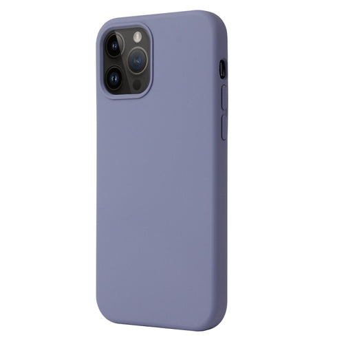 For iPhone 15 Pro Max Liquid Silicone Phone Case(Lavender Grey) - HoMEdemic™ 