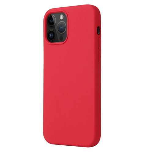 For iPhone 15 Pro Max Liquid Silicone Phone Case(Carmine Red) - HoMEdemic™ 