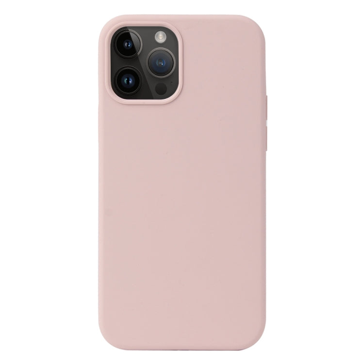 For iPhone 15 Pro Liquid Silicone Phone Case(Sand Pink) - HoMEdemic™ 